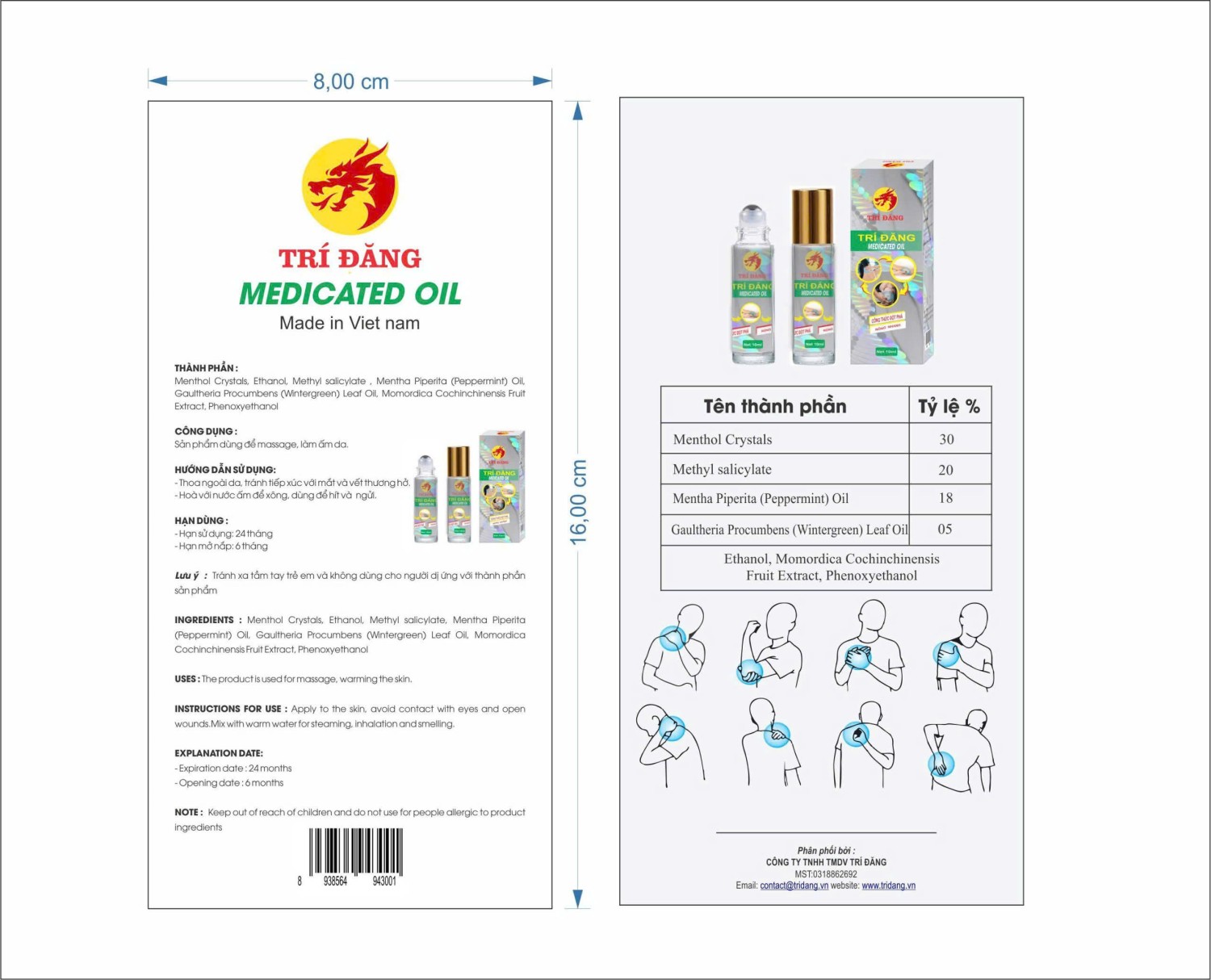 TRÍ ĐĂNG – MEDICATED OIL