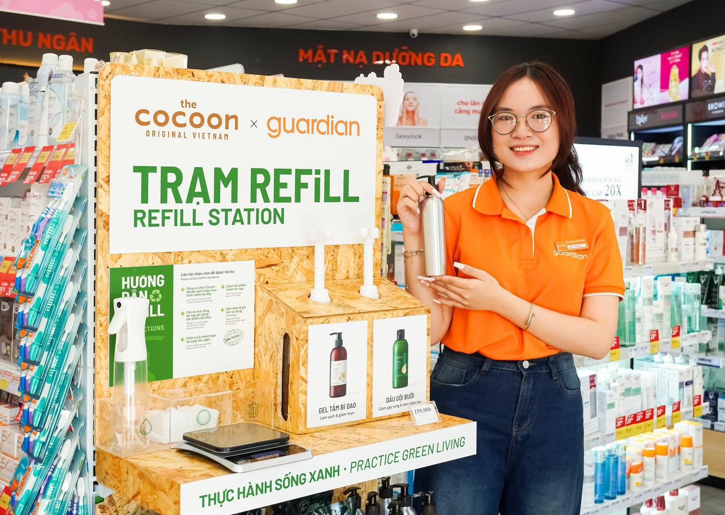 Cocoon x Guardian Vietnam: ra mắt 20 trạm refill tại TP.HCM